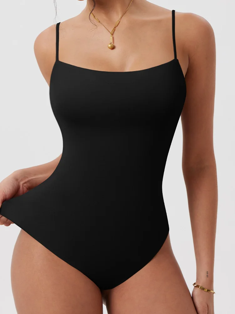 Women's Sexy Cami Thong Bodysuit Seamless High Elastic Spaghetti Strap Sleeveless Women's Tank Tops
Women's Sexy Cami Thong Bodysuit Seamless High Elastic Spaghetti Strap Sleeveless Women's Tank Tops