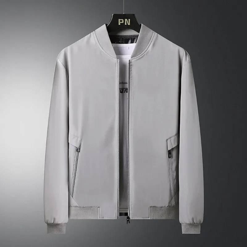 Mens Casual Fleece Lined Baseball Collar Bomber Jacket Spring Autumn Warm Outerwear for Middle Aged Men
Mens Casual Fleece Lined Baseball Collar Bomber Jacket Spring Autumn Warm Outerwear for Middle Aged Men