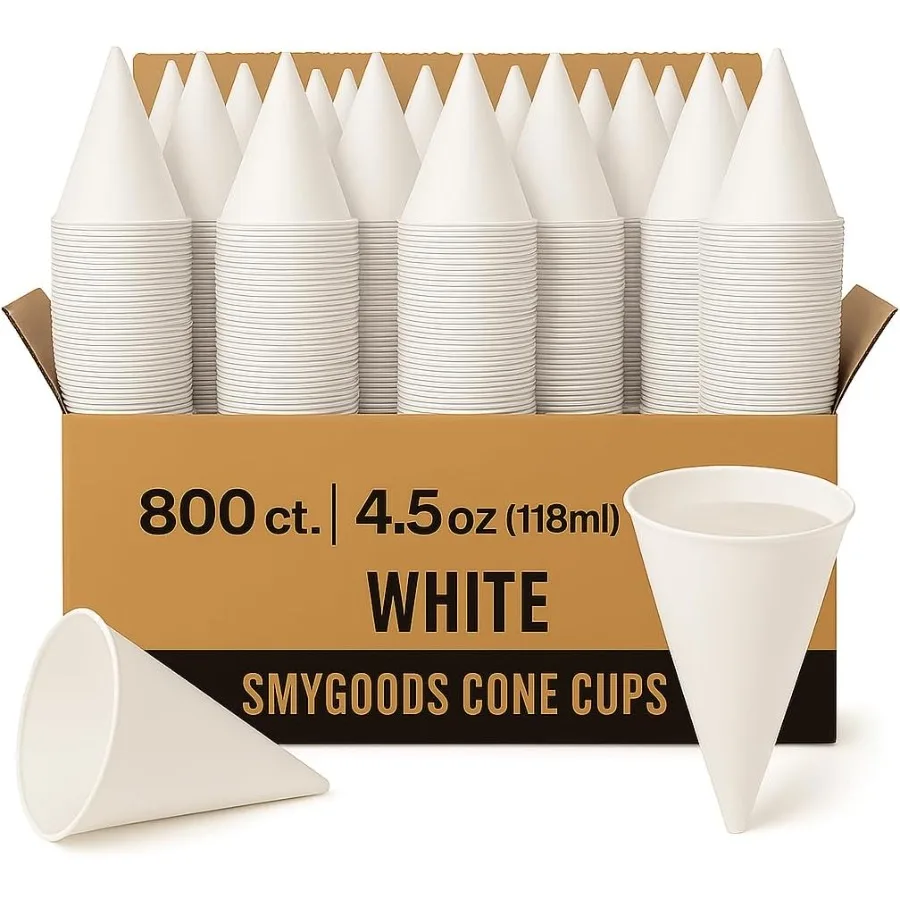 Disposable White Paper Cone Cups Pack of 8004.5 oz EcoFriendly LeakProof Ideal for Outdoor Events Water Cooler Stations OntheGo
Disposable White Paper Cone Cups Pack of 8004.5 oz EcoFriendly LeakProof Ideal for Outdoor Events Water Cooler Stations OntheGo