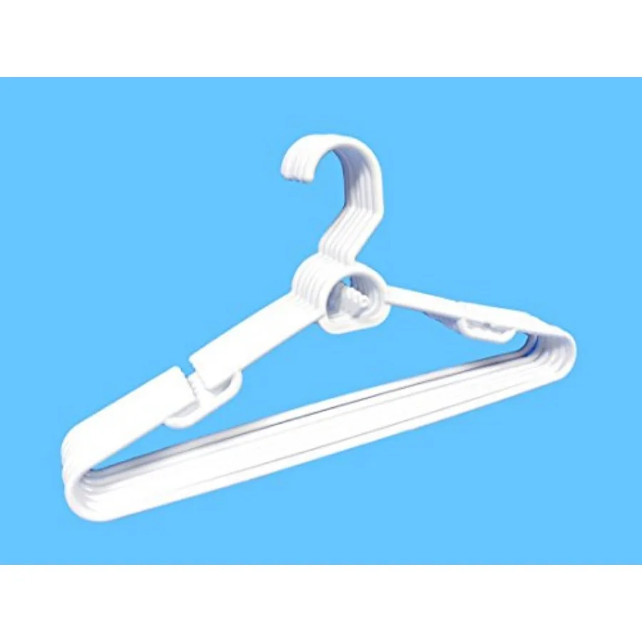 Plastic Attachable Hangers, 6-Count White
Plastic Attachable Hangers, 6-Count White