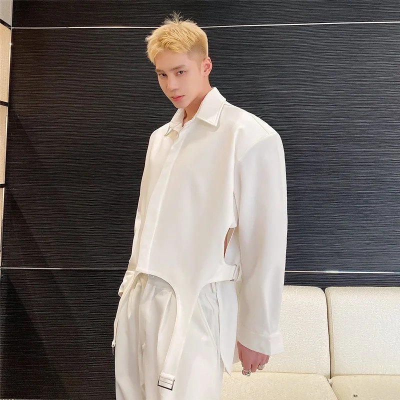 Senior Party Palace Men Banquet Blouse Shirts Ruffles Sleeve Unique Original Design Luxury Dinner Stand Collar Formal Tops
Senior Party Palace Men Banquet Blouse Shirts Ruffles Sleeve Unique Original Design Luxury Dinner Stand Collar Formal Tops
