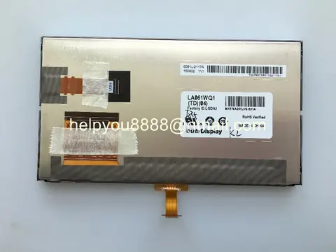 Free shipping Original new 6.1inch LA061WQ1-TD04 LCD Display Screen LA061WQ1(TD)(04) + TOUCH PANEL For 2014 Toyota Corolla GPS