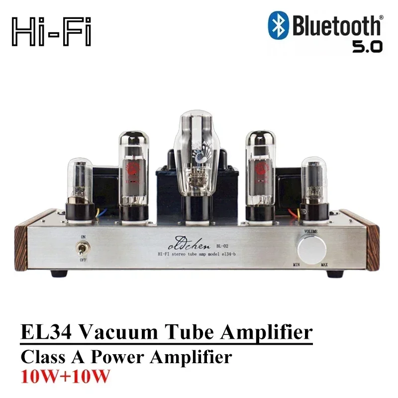 EL34 Vacuum Tube Amplifier 10w*2 High Power Single Ended Class A Power Amplifier Bluetooth 5.0 HIFI Amplifier Audio
EL34 Vacuum Tube Amplifier 10w*2 High Power Single Ended Class A Power Amplifier Bluetooth 5.0 HIFI Amplifier Audio