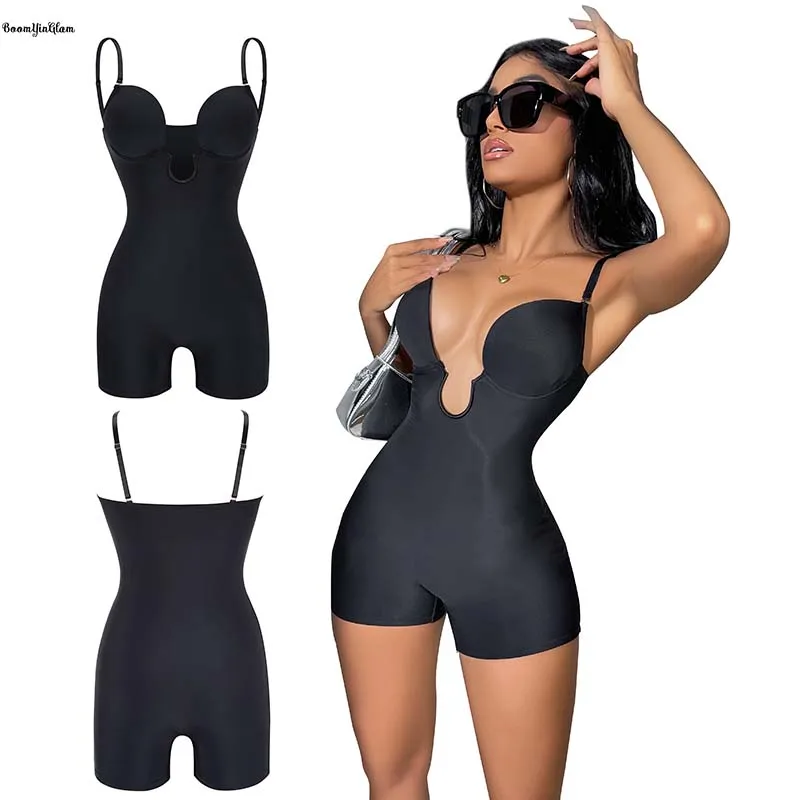 Fajas Colombia Underwears Backless Women Bodysuit Black Padded Cup One-piece Full Body Shaper Tummy Control Shapewear With Strap
Fajas Colombia Underwears Backless Women Bodysuit Black Padded Cup One-piece Full Body Shaper Tummy Control Shapewear With Strap