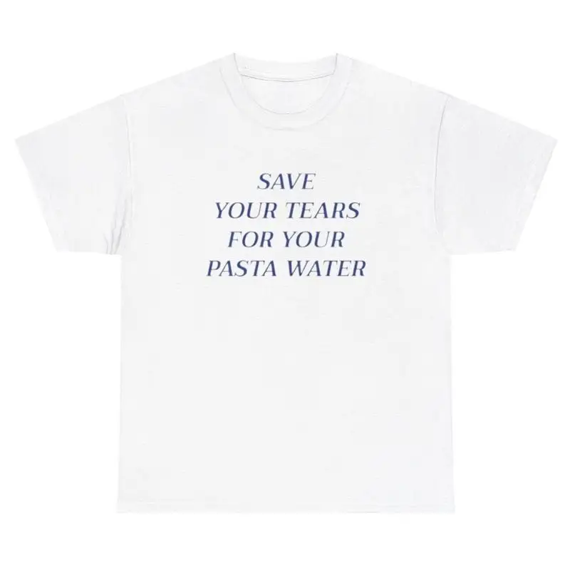 Футболка Save Your Tears For Pasta Water, забавная футболка Y2K для любителей саркастических макарон
Футболка Save Your Tears For Pasta Water, забавная футболка Y2K для любителей саркастических макарон
