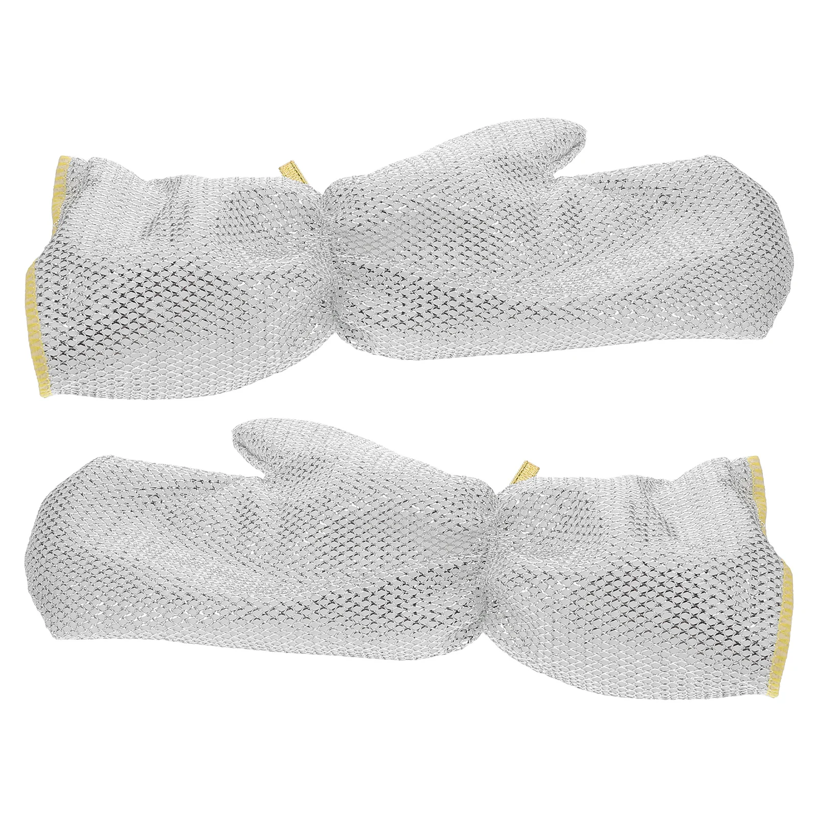 2pcs Silver Wire Gloves Oil Resistant Waterproof Heat Insulated Dishwashing Mitts Steel Scrubber Kitchen Cleaning Gloves
2pcs Silver Wire Gloves Oil Resistant Waterproof Heat Insulated Dishwashing Mitts Steel Scrubber Kitchen Cleaning Gloves