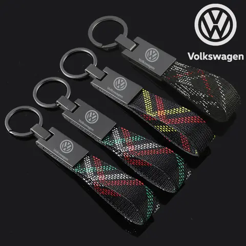 For Volkswagen Passat Tiguan Golf Bora Sharan CC Sagitar Lavida Touareg Car Logo Keychain Pendant Auto Key Chain Keyring Holder