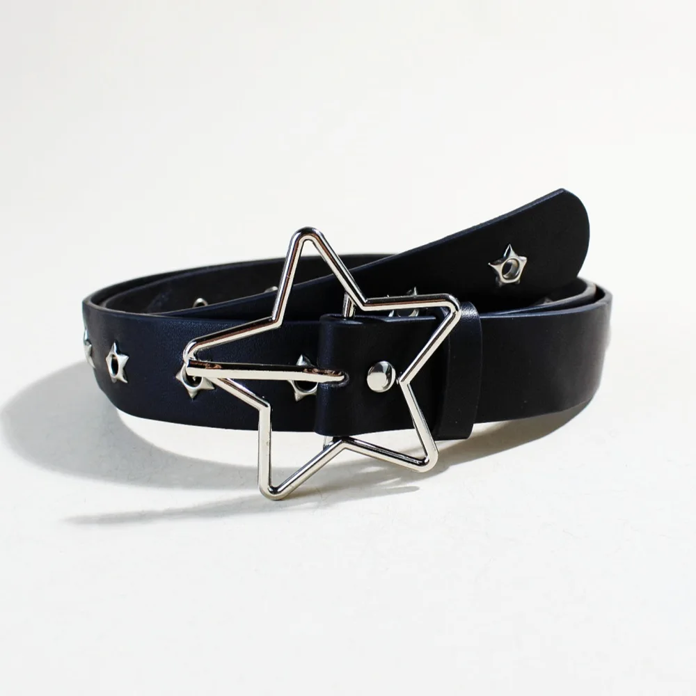 Y2K Punk Star Eyelet Black Rivet Belt Goth Pu Leather Belts For Women Jeans Pants Boys And Girls Students Belt
Y2K Punk Star Eyelet Black Rivet Belt Goth Pu Leather Belts For Women Jeans Pants Boys And Girls Students Belt