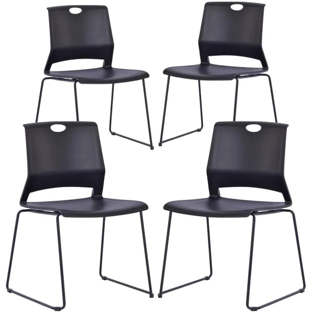 Black Waiting Room Guest Chairs Set of 4, Church Chairs with Sled Base, Black Stackable Chairs for Conference Room,Training Room
Black Waiting Room Guest Chairs Set of 4, Church Chairs with Sled Base, Black Stackable Chairs for Conference Room,Training Room