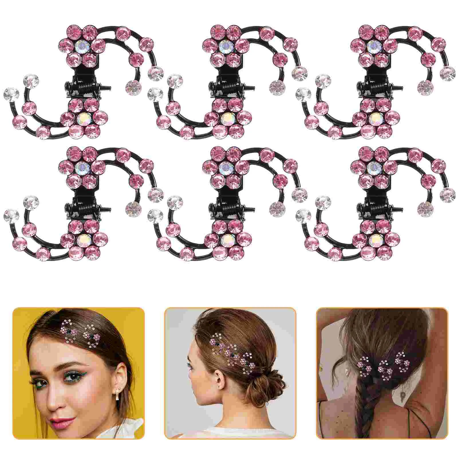 6 Pcs Plum Blossom Hairpins Rhinestone Flower Clips Mini Hair Claws Hair Clamps For Women Girls Hair Pins Hair Care Styling
6 Pcs Plum Blossom Hairpins Rhinestone Flower Clips Mini Hair Claws Hair Clamps For Women Girls Hair Pins Hair Care Styling