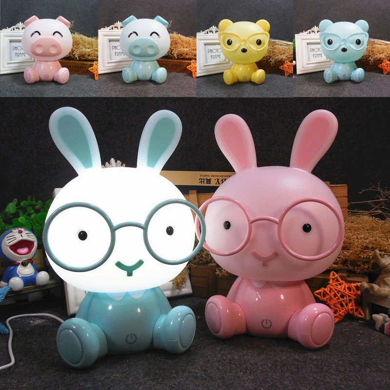 Rabbit Lamp Baby Night Lights Pig Bear Led Night Lamp Bedroom Cartoon Animal Table Lamp Kids Birthday Christmas Gifts Home Decor
Rabbit Lamp Baby Night Lights Pig Bear Led Night Lamp Bedroom Cartoon Animal Table Lamp Kids Birthday Christmas Gifts Home Decor