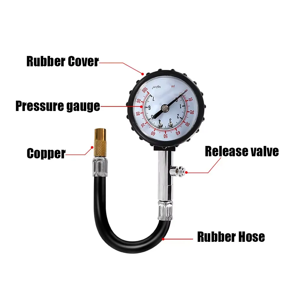 1pc Auto Motorcycle Accessories Car 0-100PSI Wheel Air Pressure Checker Adapter High-Precision Long Tube Tire Pressure Tester
1pc Auto Motorcycle Accessories Car 0-100PSI Wheel Air Pressure Checker Adapter High-Precision Long Tube Tire Pressure Tester