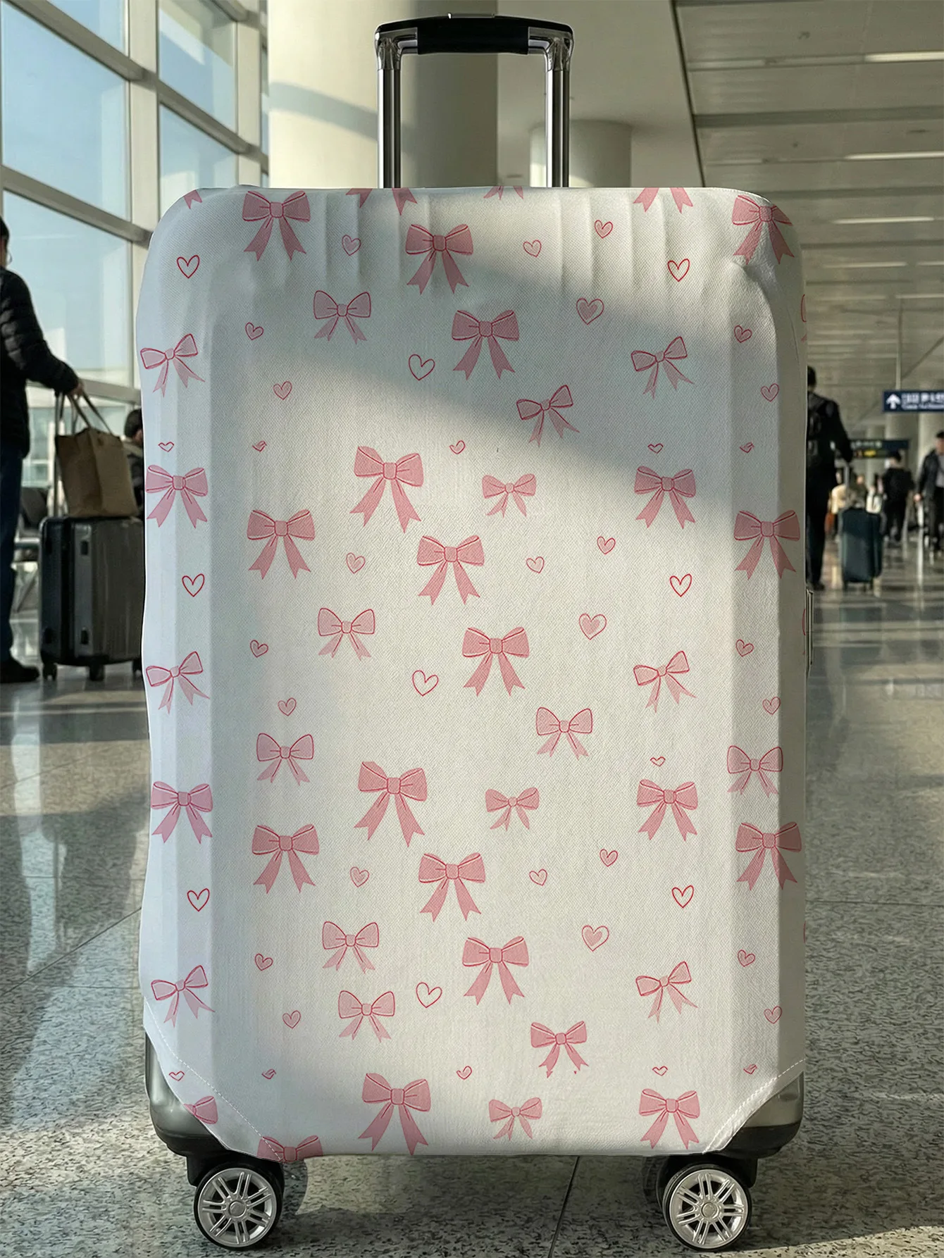 Pink Bow Heart Print Luggage Cover, Suitable for 18-32 Inch Luggage Cover, Luggage Handle Glove, Travel Accessories
Pink Bow Heart Print Luggage Cover, Suitable for 18-32 Inch Luggage Cover, Luggage Handle Glove, Travel Accessories