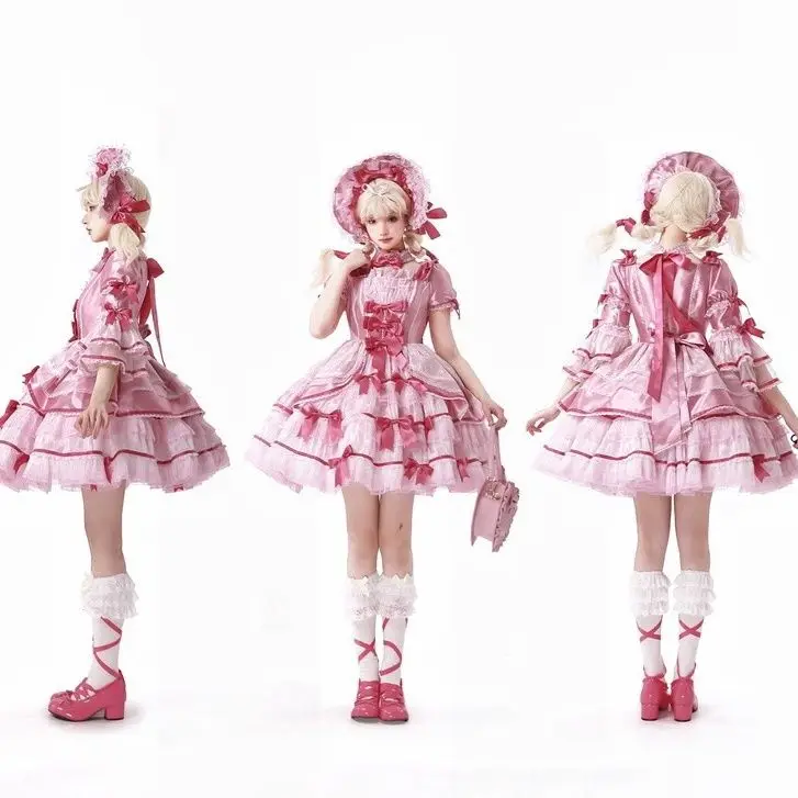2026 Spring and Summer New Original Design Sweet Girl Princess Style Cake Gorgeous Doll Mini OP Dress Lolita Pink Dresses Women
2026 Spring and Summer New Original Design Sweet Girl Princess Style Cake Gorgeous Doll Mini OP Dress Lolita Pink Dresses Women