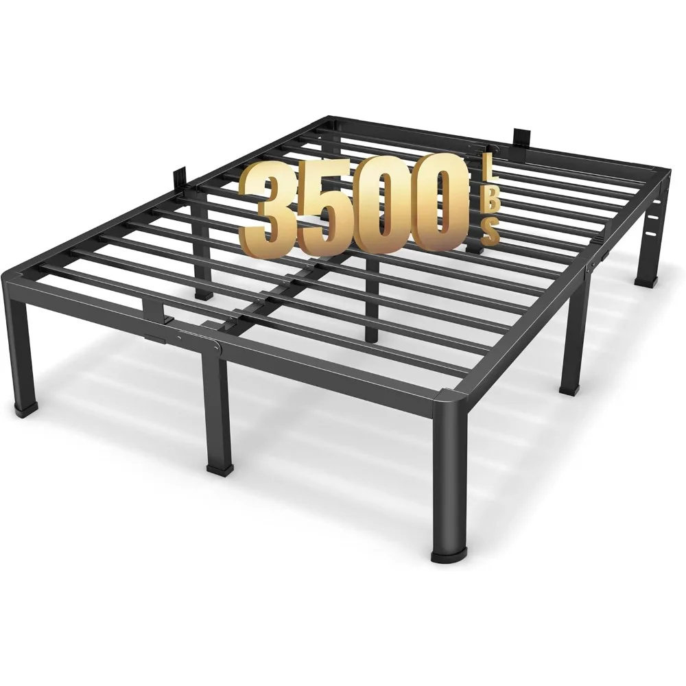 20 Inch Queen Size Metal Platform Bed Frame, Storage Space Under High Bed Frame-Heavy Duty Steel Slats Support, Bed Frames
20 Inch Queen Size Metal Platform Bed Frame, Storage Space Under High Bed Frame-Heavy Duty Steel Slats Support, Bed Frames