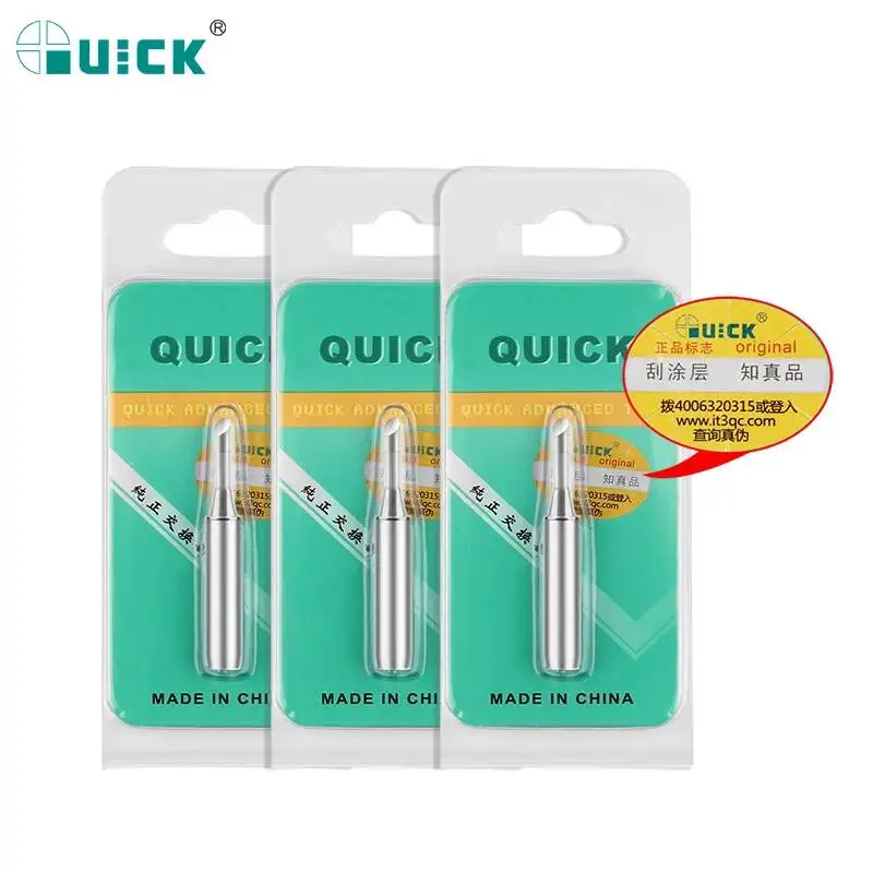 QUICK 960 K SK 3C J I Series Soldering Tips High-Purity Oxygen Free Copper Lead-Free Tips for 936/969/236 Rework Station Tools
QUICK 960 K SK 3C J I Series Soldering Tips High-Purity Oxygen Free Copper Lead-Free Tips for 936/969/236 Rework Station Tools