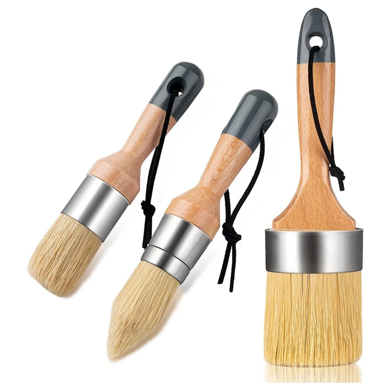 Set Of 4 Chalk And Wax Paint Brush Paint Brush And Small Paint Brush For Chalk Paint, Furniture Paint, Acrylic Paint
Set Of 4 Chalk And Wax Paint Brush Paint Brush And Small Paint Brush For Chalk Paint, Furniture Paint, Acrylic Paint