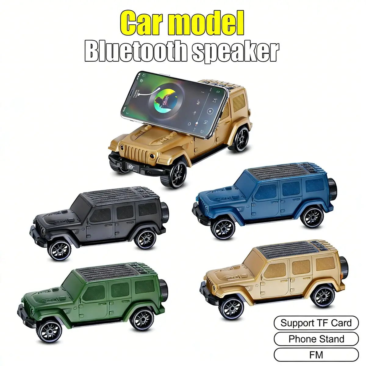 New Car Model Wireless Speaker HiFi Stereo Portable TF Card Phone Stand with Lighting for Desktop Music Decor Creative Gift
New Car Model Wireless Speaker HiFi Stereo Portable TF Card Phone Stand with Lighting for Desktop Music Decor Creative Gift