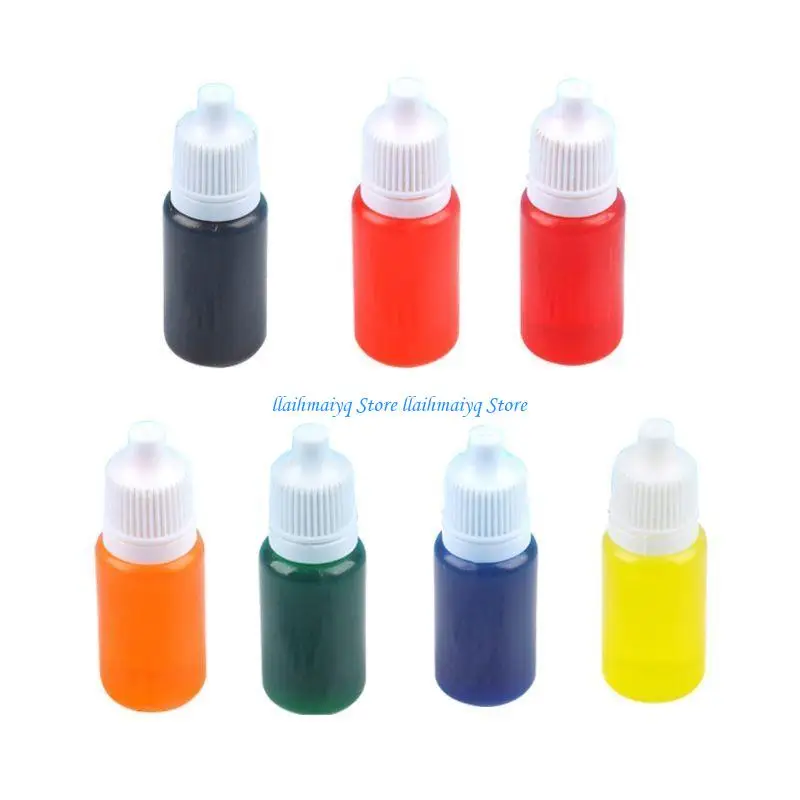 573B Liquid Epoxy Resin Dye Resin Jewelry Craft Projects 7 Colors Dye Colorant Set Jewelry Making Skin Safe Pigments
573B Liquid Epoxy Resin Dye Resin Jewelry Craft Projects 7 Colors Dye Colorant Set Jewelry Making Skin Safe Pigments