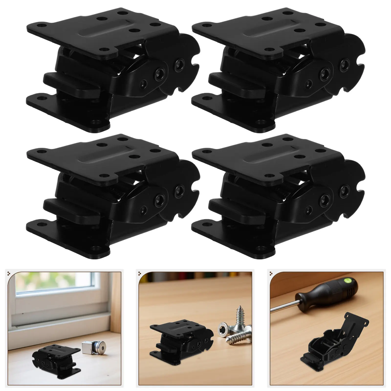 4Pcs Stainless Steel Folding Hinge Bracket Heavy Duty Self Locking Legs Hinge for Cabinets Wardrobes Beds Tables Furniture
4Pcs Stainless Steel Folding Hinge Bracket Heavy Duty Self Locking Legs Hinge for Cabinets Wardrobes Beds Tables Furniture