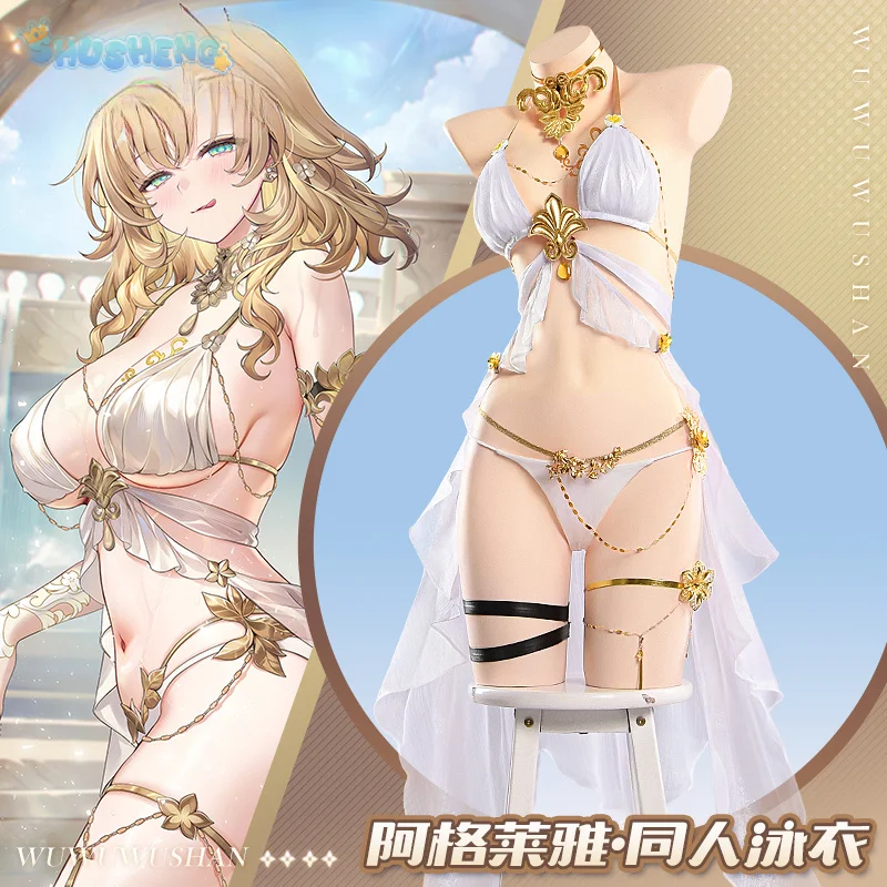 Aglaea Game Honkai:Star Rail Cosplay Costume Women's sexy bikini swimsuit dress accessories 2026 Halloween Christmas beach set
Aglaea Game Honkai:Star Rail Cosplay Costume Women's sexy bikini swimsuit dress accessories 2026 Halloween Christmas beach set