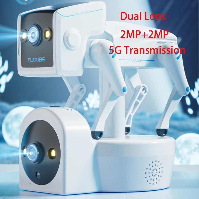 4MP Wifi Dual Lens RobotDog Camera Yoosee APP PTZ IP Dome Camera AI Humanoid Detection Full Color CCTV Intercom Baby Monitor
4MP Wifi Dual Lens RobotDog Camera Yoosee APP PTZ IP Dome Camera AI Humanoid Detection Full Color CCTV Intercom Baby Monitor
