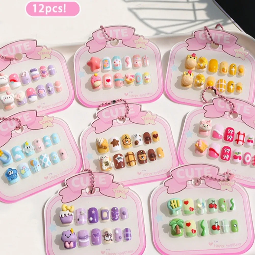 3D Animal Kids Cartoon Fake Nails Flower Bowknot Short Square Shaped Children False Nails Manicure Material
3D Animal Kids Cartoon Fake Nails Flower Bowknot Short Square Shaped Children False Nails Manicure Material