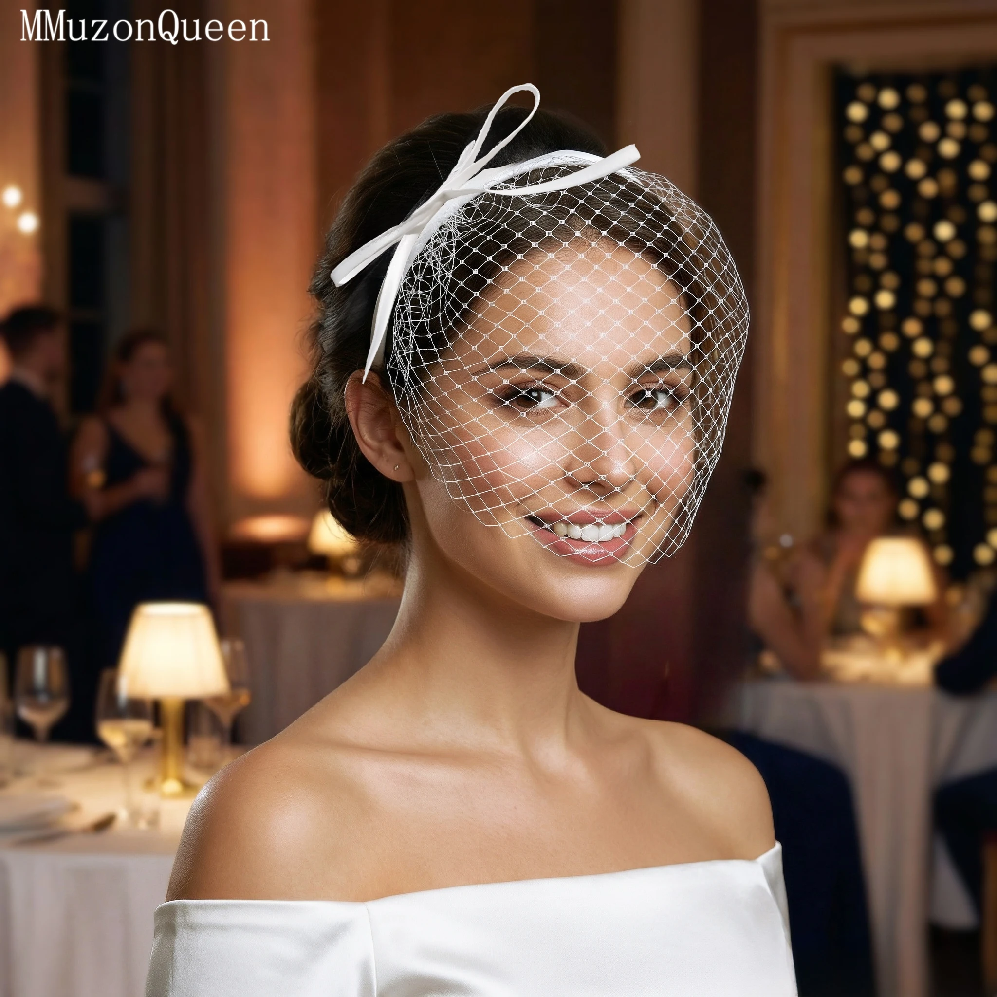 TOPQUEEN дышащая сетчатая свадебная вуаль в виде птичьей клетки, атласный бант, женская повязка на голову, элегантная маска для выпускного вечера, настраиваемая свадебная вуаль MA23
TOPQUEEN дышащая сетчатая свадебная вуаль в виде птичьей клетки, атласный бант, женская повязка на голову, элегантная маска для выпускного вечера, настраиваемая свадебная вуаль MA23