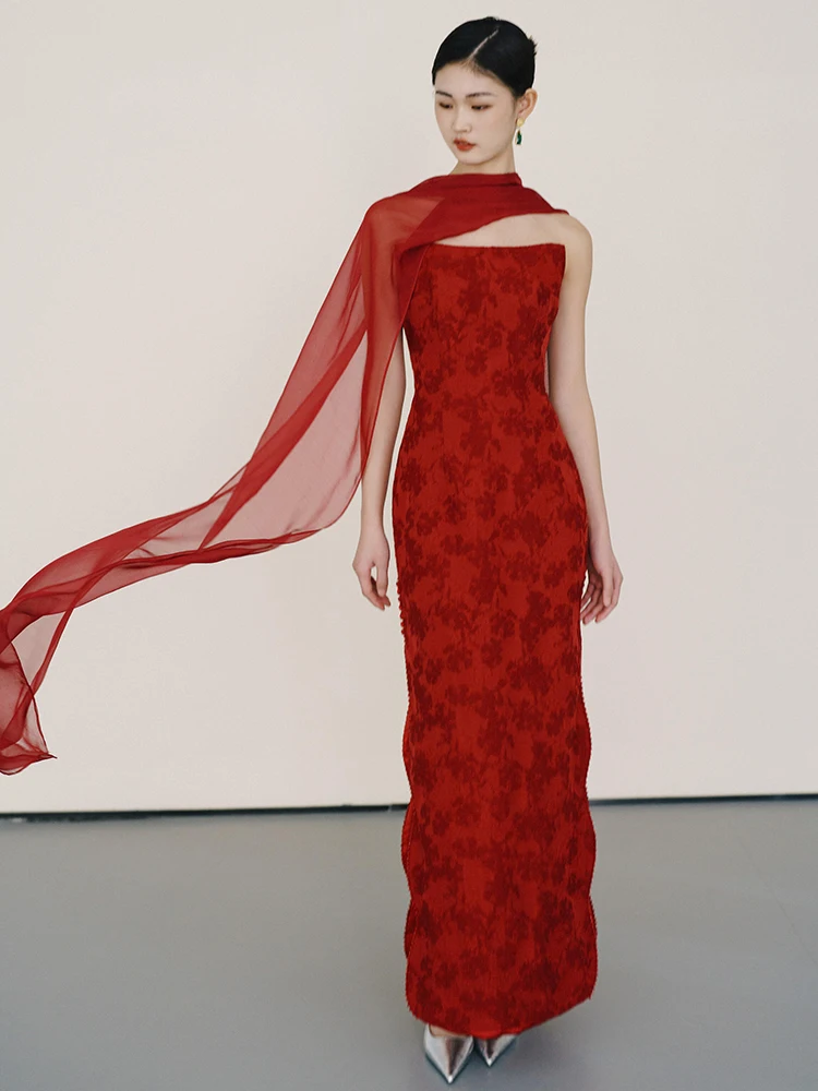 New Chinese Sle Red Dr Wedding Dr Evening Gown Cusizable Marriage Dr 2025 New Sle Improved Toasting...
New Chinese Sle Red Dr Wedding Dr Evening Gown Cusizable Marriage Dr 2025 New Sle Improved Toasting...