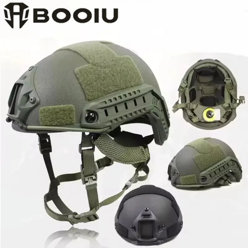 BOOIU Helmet FRP Wendy Strap Helmet High Cut Ballistic FAST Wendy Suspension Pad Paintball Hunting Tactical Protective Helmet
BOOIU Helmet FRP Wendy Strap Helmet High Cut Ballistic FAST Wendy Suspension Pad Paintball Hunting Tactical Protective Helmet