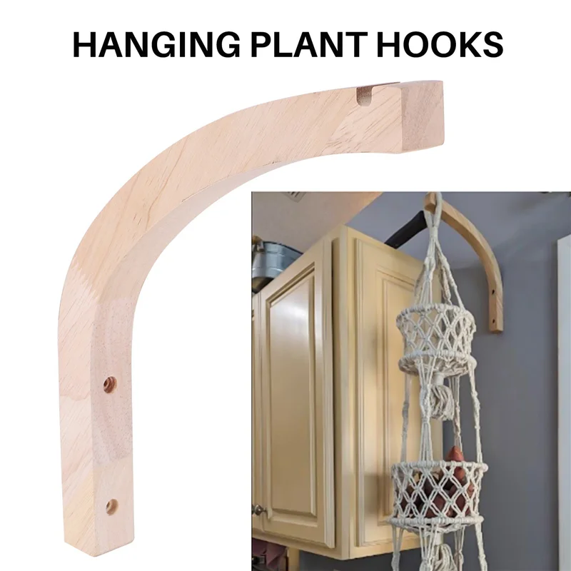ABMR-Plant Hanger, Wall Planters For Indoor Plants, Wooden Wall Mounted Hanging Plant Hooks, Basket Hooks For Lanterns, 8Pcs
ABMR-Plant Hanger, Wall Planters For Indoor Plants, Wooden Wall Mounted Hanging Plant Hooks, Basket Hooks For Lanterns, 8Pcs