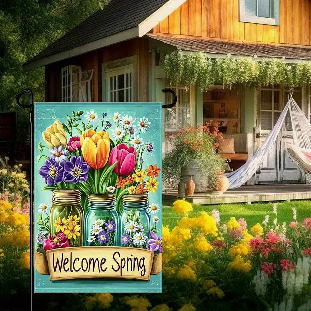 USA 250th Anniversary Garden Flag Double Sided 30X45 cm Chinoiserie Vase Floral Design America 250 Years Freedom No Pole Needed
USA 250th Anniversary Garden Flag Double Sided 30X45 cm Chinoiserie Vase Floral Design America 250 Years Freedom No Pole Needed