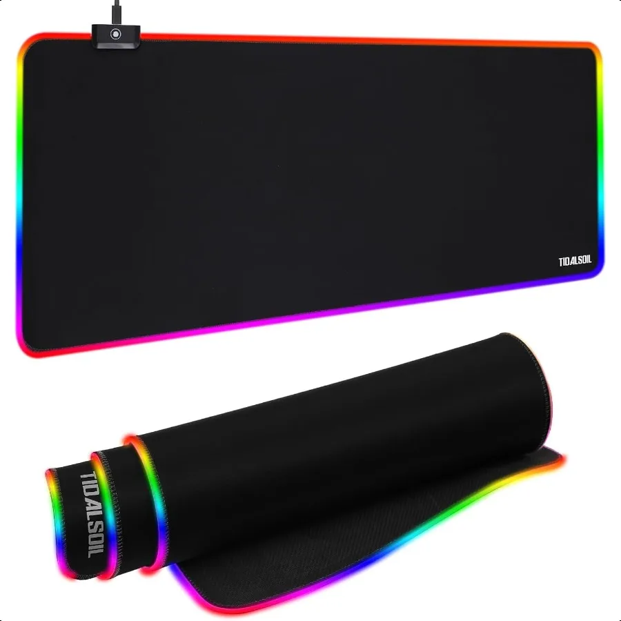 Коврик для игровой мыши RGB 31,5 x 11,8 дюйма, большой коврик для мыши с 12 режимами освещения, нескользящая резиновая основа, большой коврик для клавиатуры для ПК Gam
Коврик для игровой мыши RGB 31,5 x 11,8 дюйма, большой коврик для мыши с 12 режимами освещения, нескользящая резиновая основа, большой коврик для клавиатуры для ПК Gam