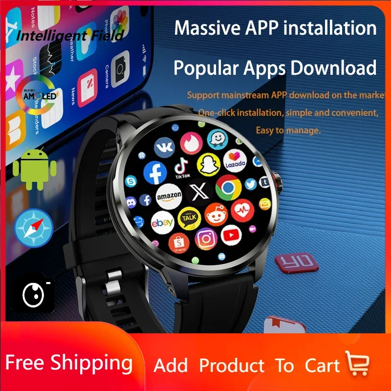 Intelligent Field H99 Smart Watch 1.95" AMOLED Smartwatch: 180° Rotating Camera/4G/GPS/WiFi Waterproof Android OS for Global
Intelligent Field H99 Smart Watch 1.95" AMOLED Smartwatch: 180° Rotating Camera/4G/GPS/WiFi Waterproof Android OS for Global