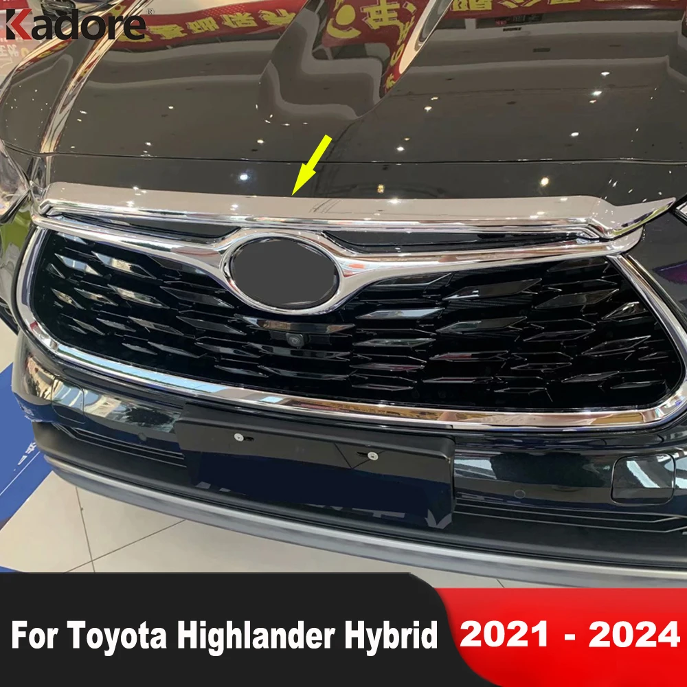 Для Toyota Highlander Hybrid 2021-2023 2024, хромированный передний капот автомобиля, крышка двигателя, верхняя решетка, молдинг, полоса, аксессуары
Для Toyota Highlander Hybrid 2021-2023 2024, хромированный передний капот автомобиля, крышка двигателя, верхняя решетка, молдинг, полоса, аксессуары