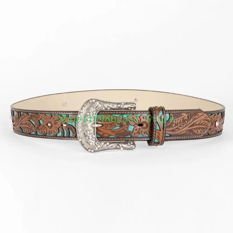652F Vintage Western Belt Cowboy Belts For Men Western Turquoise Belt Buckle Belt
652F Vintage Western Belt Cowboy Belts For Men Western Turquoise Belt Buckle Belt