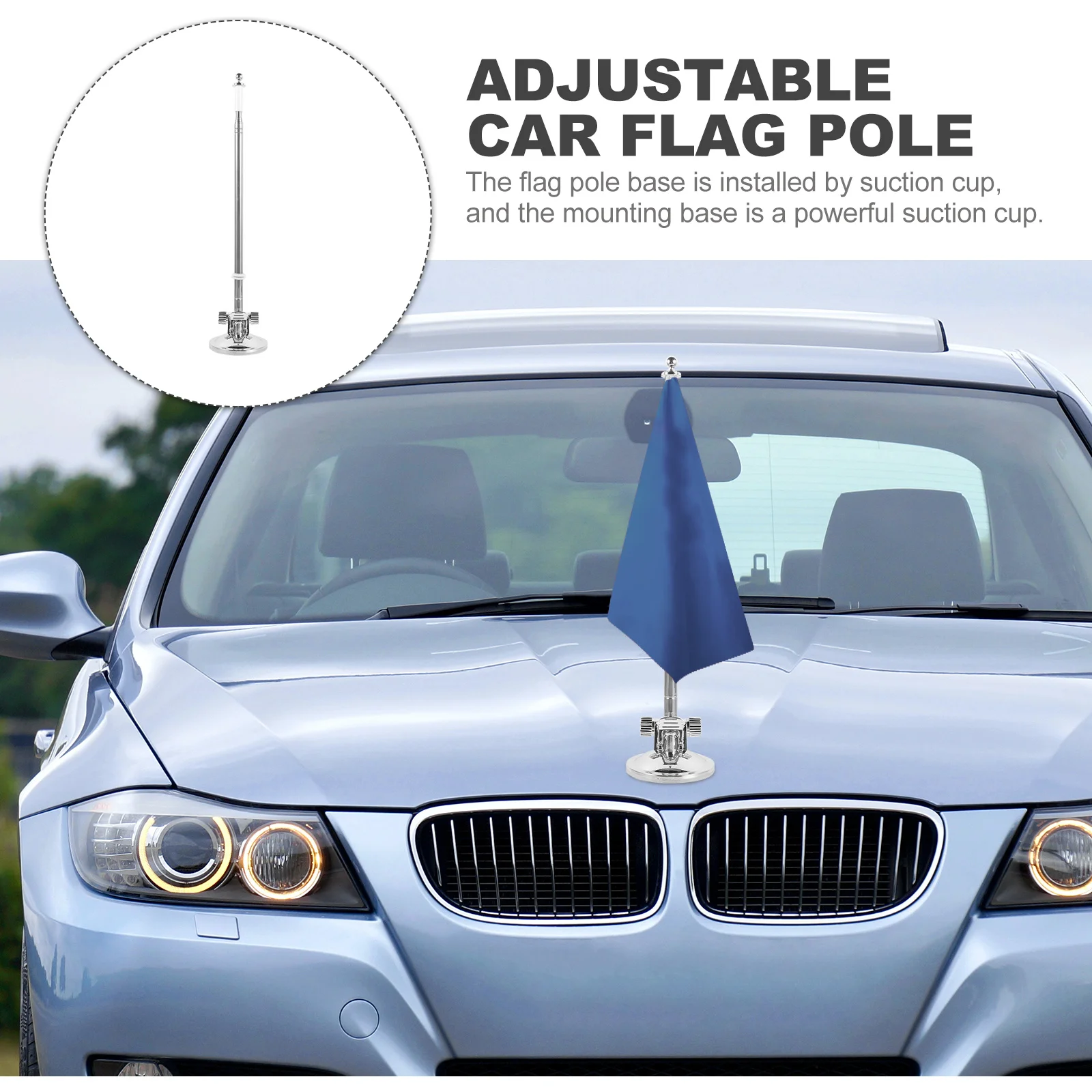 Car Flagpole Holder with Strong Suction Mount Metal Flag Pole Bracket for Vehicle Roof Motorcycle Stable Flagpole Display Base
Car Flagpole Holder with Strong Suction Mount Metal Flag Pole Bracket for Vehicle Roof Motorcycle Stable Flagpole Display Base
