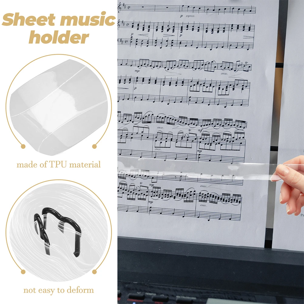 4pcs Sheet Music Holder Tpu Durable Universal Folder Portable Transparent Clip For Marching Band Musician Performance
4pcs Sheet Music Holder Tpu Durable Universal Folder Portable Transparent Clip For Marching Band Musician Performance