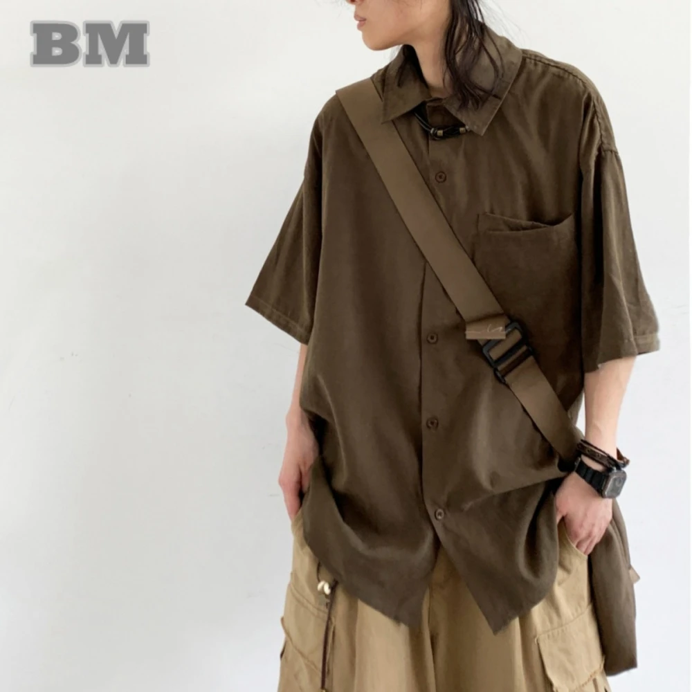 Summer Japanese Vintage Short Sleeve Shirt Men Women Korean Streetwear Couple Shirt Harajuku Casual Shirt Fashion Tops Unisex
Summer Japanese Vintage Short Sleeve Shirt Men Women Korean Streetwear Couple Shirt Harajuku Casual Shirt Fashion Tops Unisex