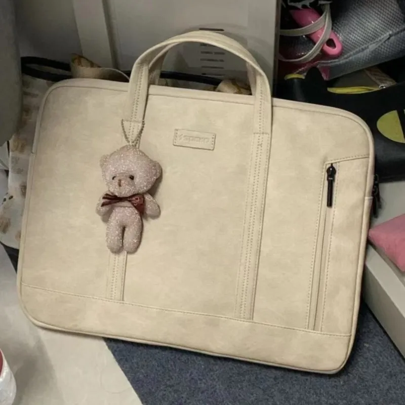 Ins Beige Laptop Bag Women 13.3 14 15 15.6 16 Inch Handbags Shockproof Computer Notebook Sleeve Cover MacBook Air Pro 13 Case
Ins Beige Laptop Bag Women 13.3 14 15 15.6 16 Inch Handbags Shockproof Computer Notebook Sleeve Cover MacBook Air Pro 13 Case