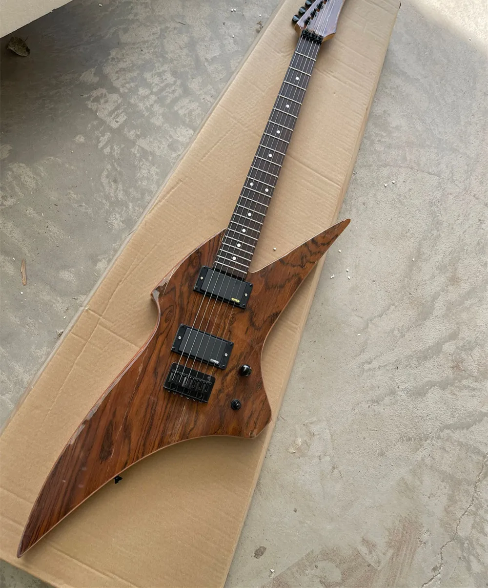 Unusual Shape 6 Strings Electric Guitar with Rosewood Fretboard Black Hardware,Provide customized service
Unusual Shape 6 Strings Electric Guitar with Rosewood Fretboard Black Hardware,Provide customized service