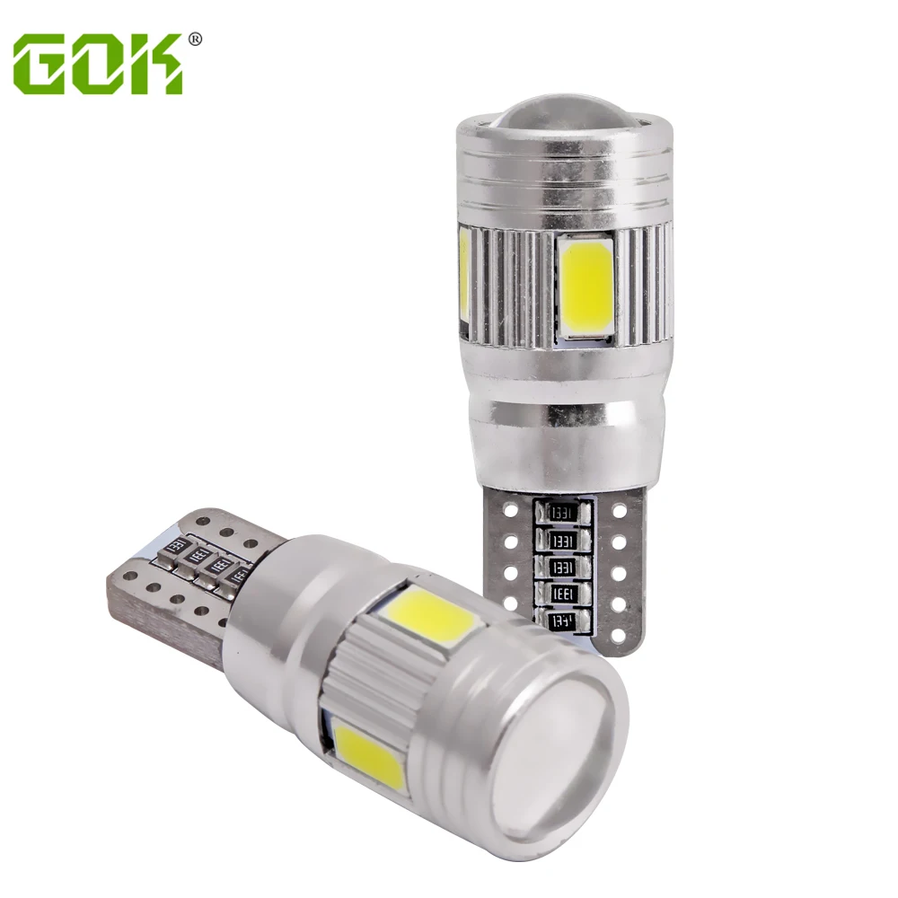 2x Canbus T10 W5W LED Bulb 5630 6 SMD For Signal Light Auto Claerance Wedge Side Reverse Trunk Lamp No Error 12V Car Lighting
2x Canbus T10 W5W LED Bulb 5630 6 SMD For Signal Light Auto Claerance Wedge Side Reverse Trunk Lamp No Error 12V Car Lighting