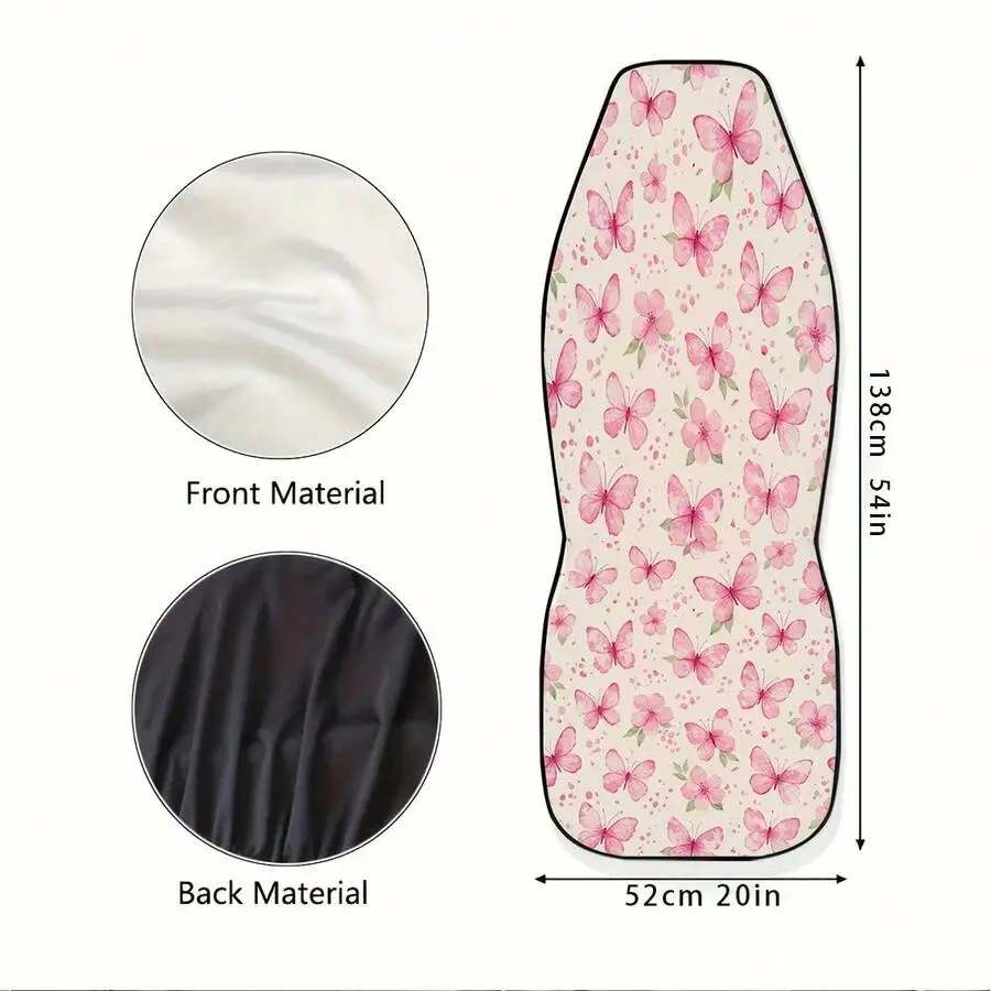 Pink Butterfly Floral Car Seat Covers 2pcs Front High-Back Universal For Sedan SUV Truck Women Auto Accessories
Pink Butterfly Floral Car Seat Covers 2pcs Front High-Back Universal For Sedan SUV Truck Women Auto Accessories
