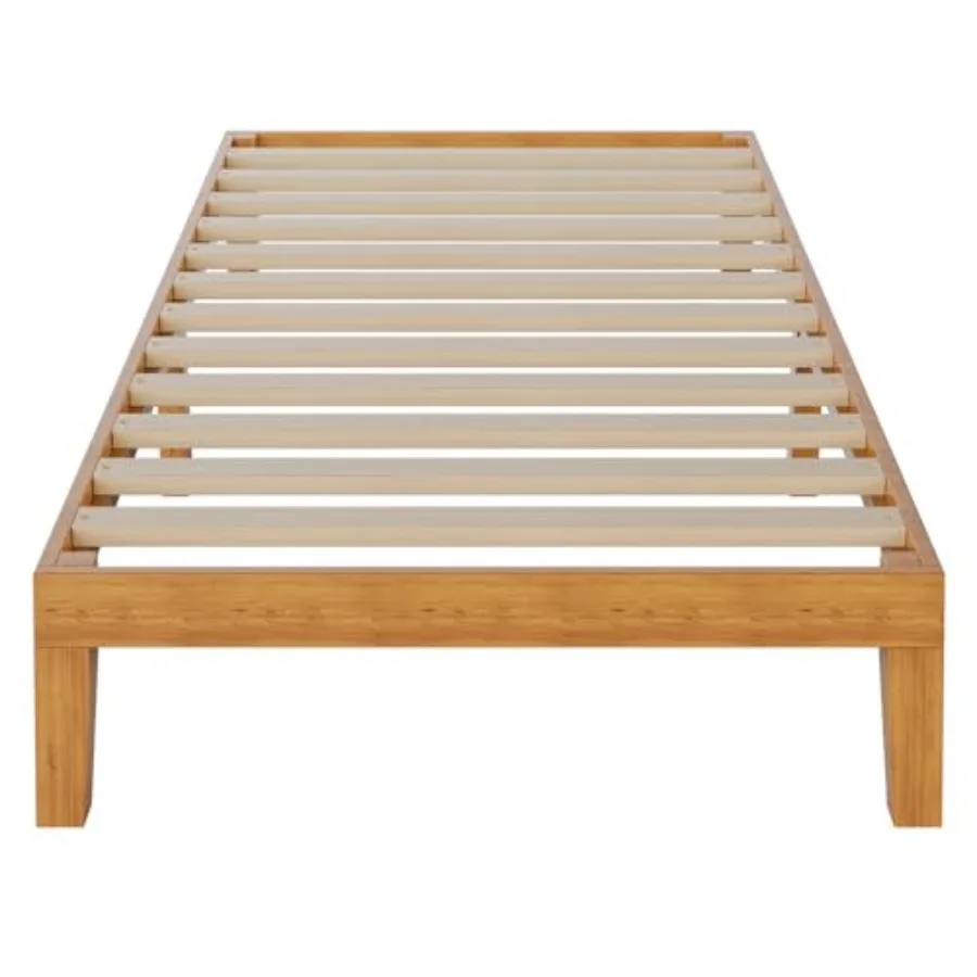 Solid Bed Frame Twin Size Bed Base with Slat Support Sturdy Stylish and Noise-Free Design No Box Spring Needed Easy Assembly 12
Solid Bed Frame Twin Size Bed Base with Slat Support Sturdy Stylish and Noise-Free Design No Box Spring Needed Easy Assembly 12