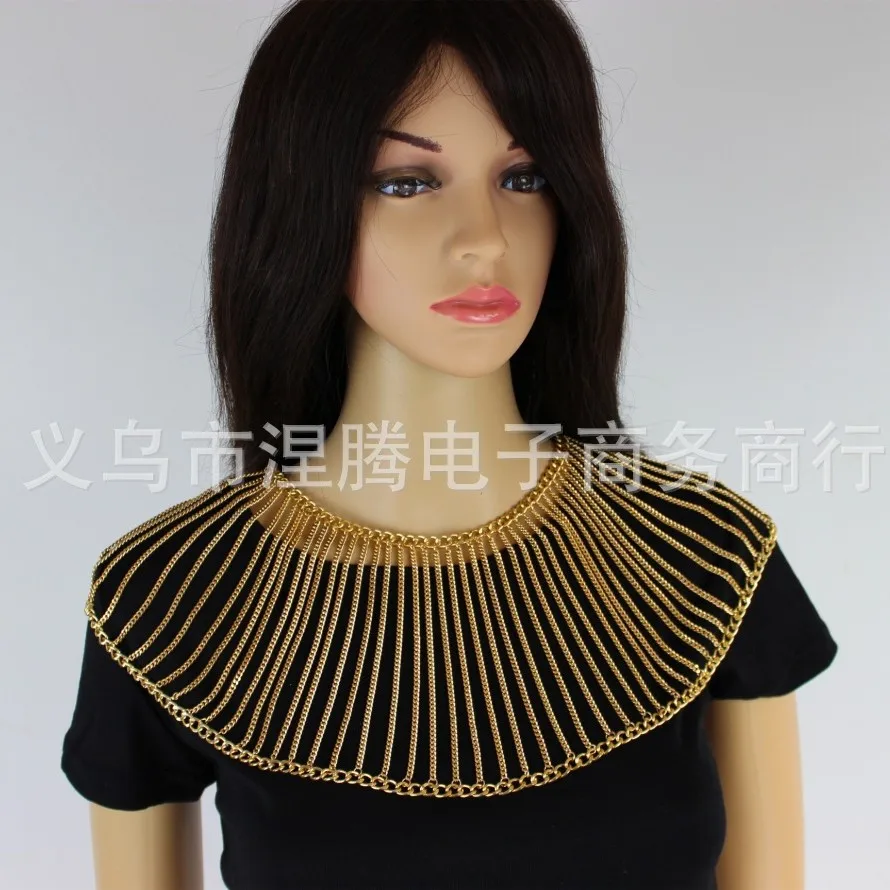 SL7 European street auction shawl cape necklace, quality hot-selling body chain women's jewelry
SL7 European street auction shawl cape necklace, quality hot-selling body chain women's jewelry