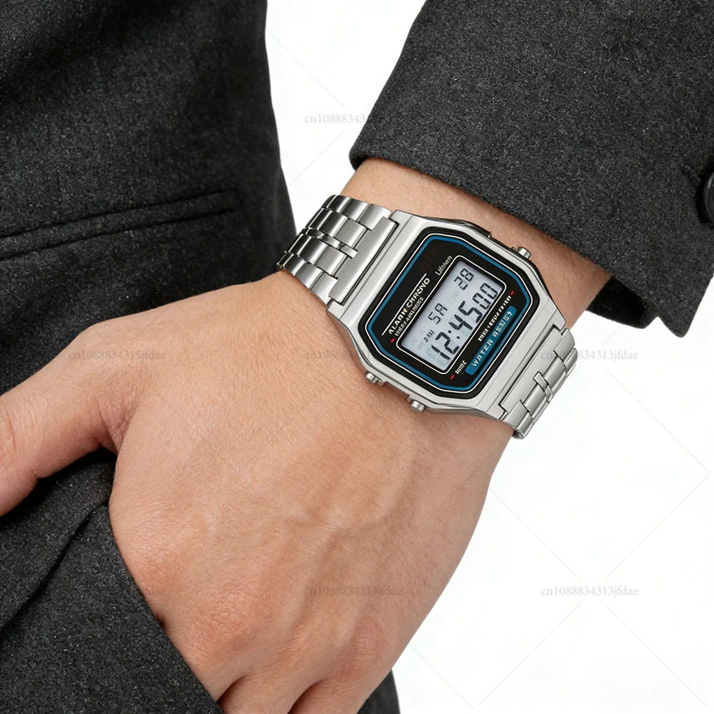 Luxury LED Digital Men's Watch Stainless Steel Gold/Silver Electronic Fashion Business Mens Watch Relogios Masculino
Luxury LED Digital Men's Watch Stainless Steel Gold/Silver Electronic Fashion Business Mens Watch Relogios Masculino