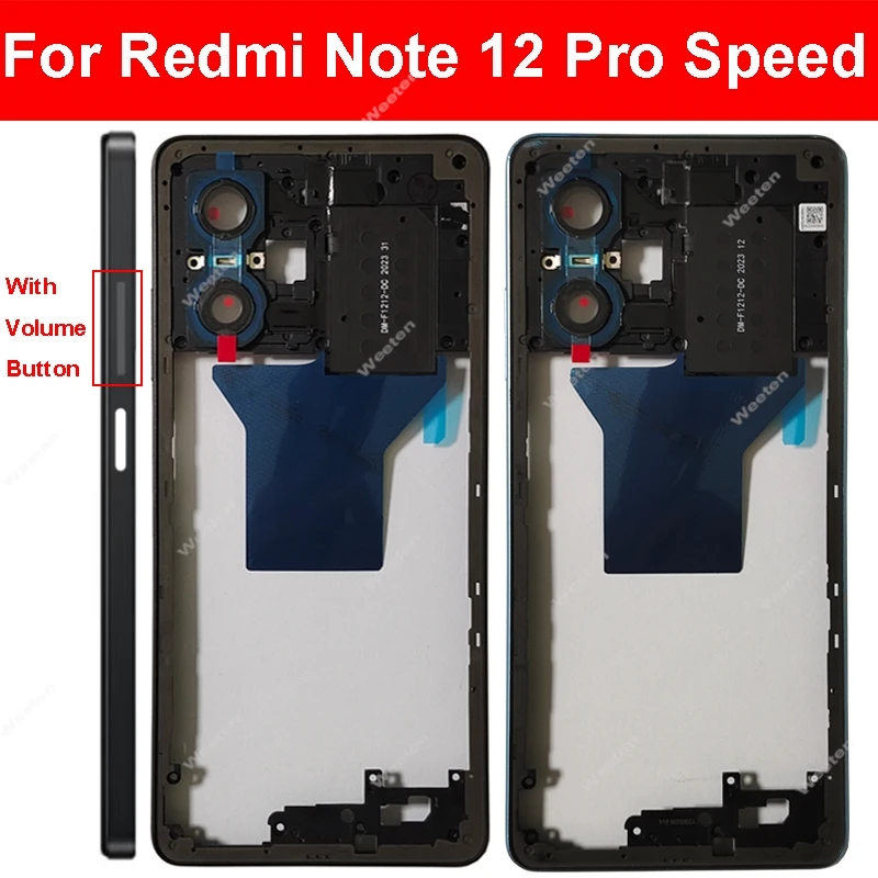 Middle Frame Cover Housing For Xiaomi Redmi Note 12 Pro Speed Middle Frame Bezel Holder with Side Buttons Replacement Parts
Middle Frame Cover Housing For Xiaomi Redmi Note 12 Pro Speed Middle Frame Bezel Holder with Side Buttons Replacement Parts