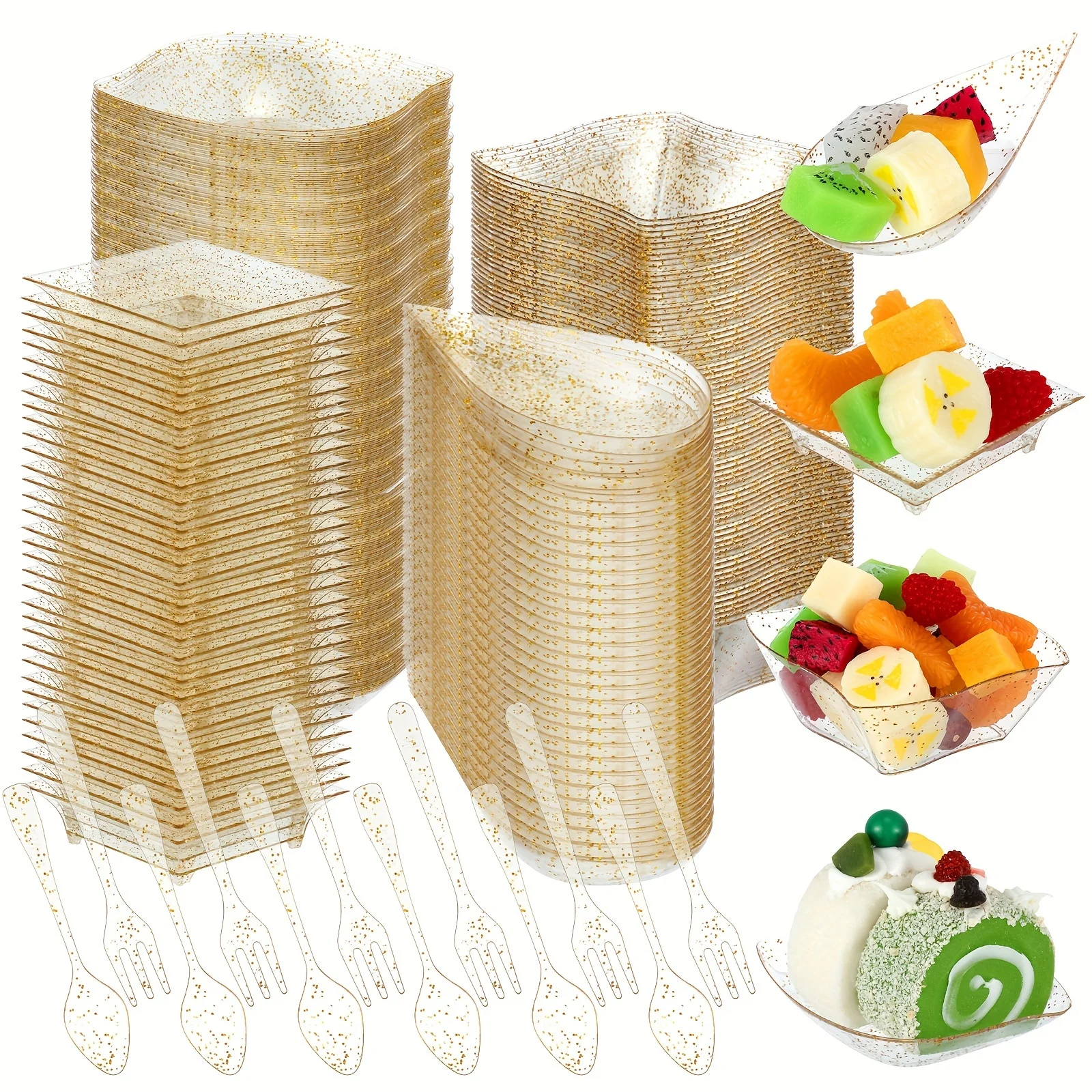 800 Pcs Mini Clear Plastic Dessert Plates Set
800 Pcs Mini Clear Plastic Dessert Plates Set
