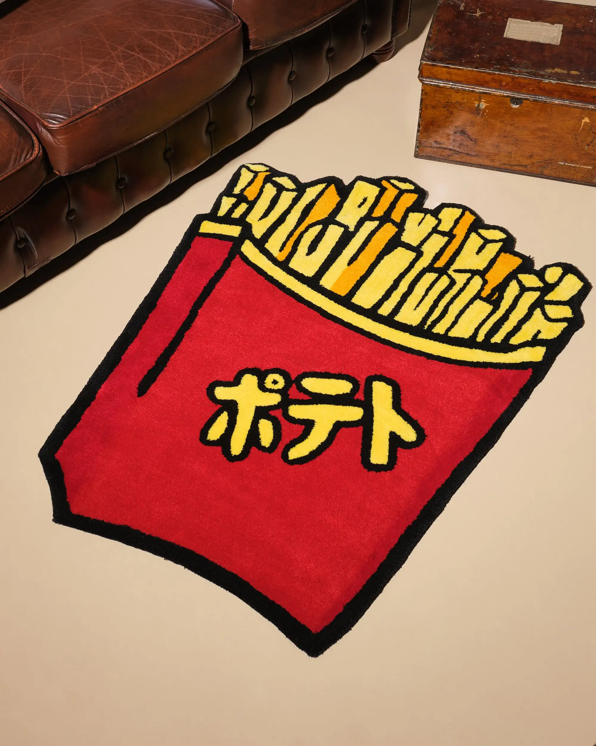 Ковер Happy Fries, эстетический ковер для спальни, уникальное украшение для гостиной и кухни, нескользящий мягкий ковер из искусственного кашемира
Ковер Happy Fries, эстетический ковер для спальни, уникальное украшение для гостиной и кухни, нескользящий мягкий ковер из искусственного кашемира