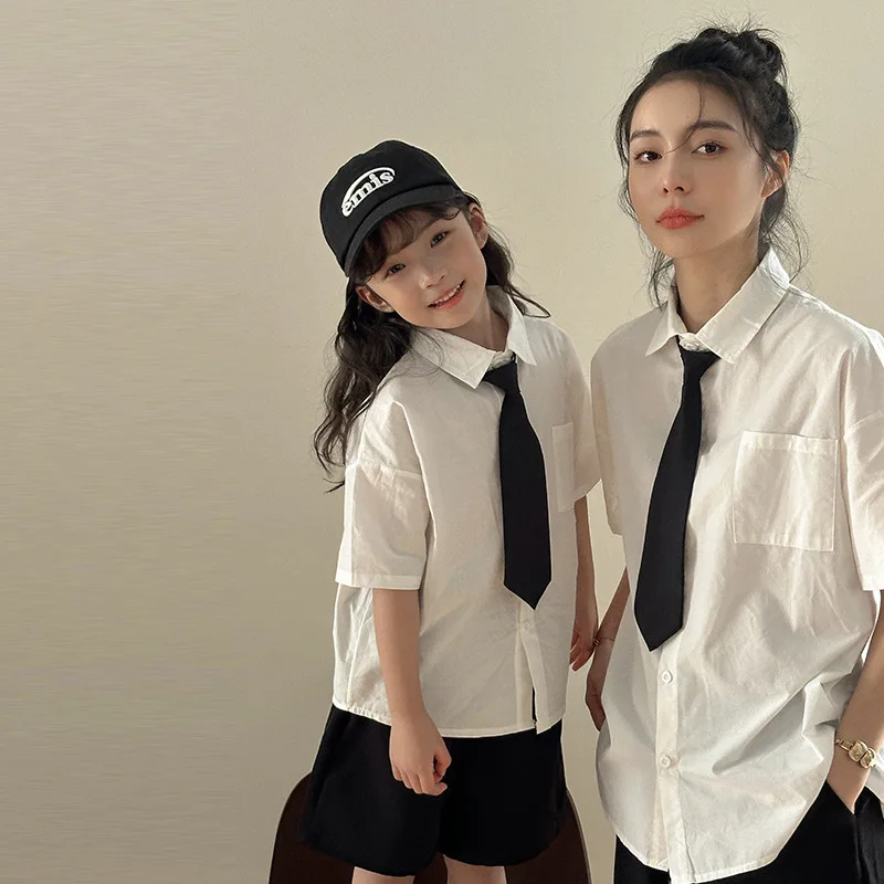 Family Outfits Parent-child White Short Sleeve Shirts Father Mother and Daughter Son Tops Shorts Sets Mom Dad and Baby Clothes
Family Outfits Parent-child White Short Sleeve Shirts Father Mother and Daughter Son Tops Shorts Sets Mom Dad and Baby Clothes